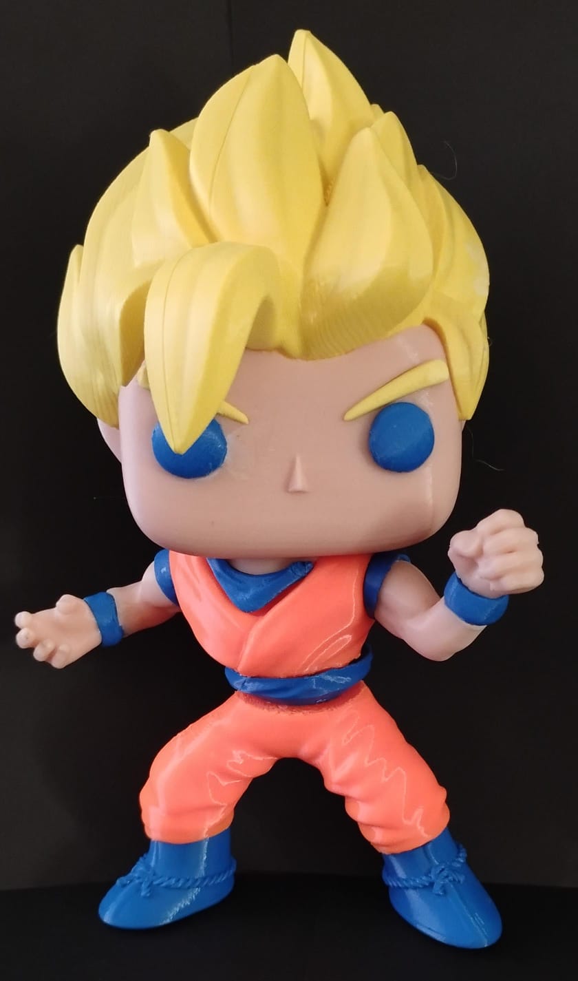 Boneco do Goku super sayajin